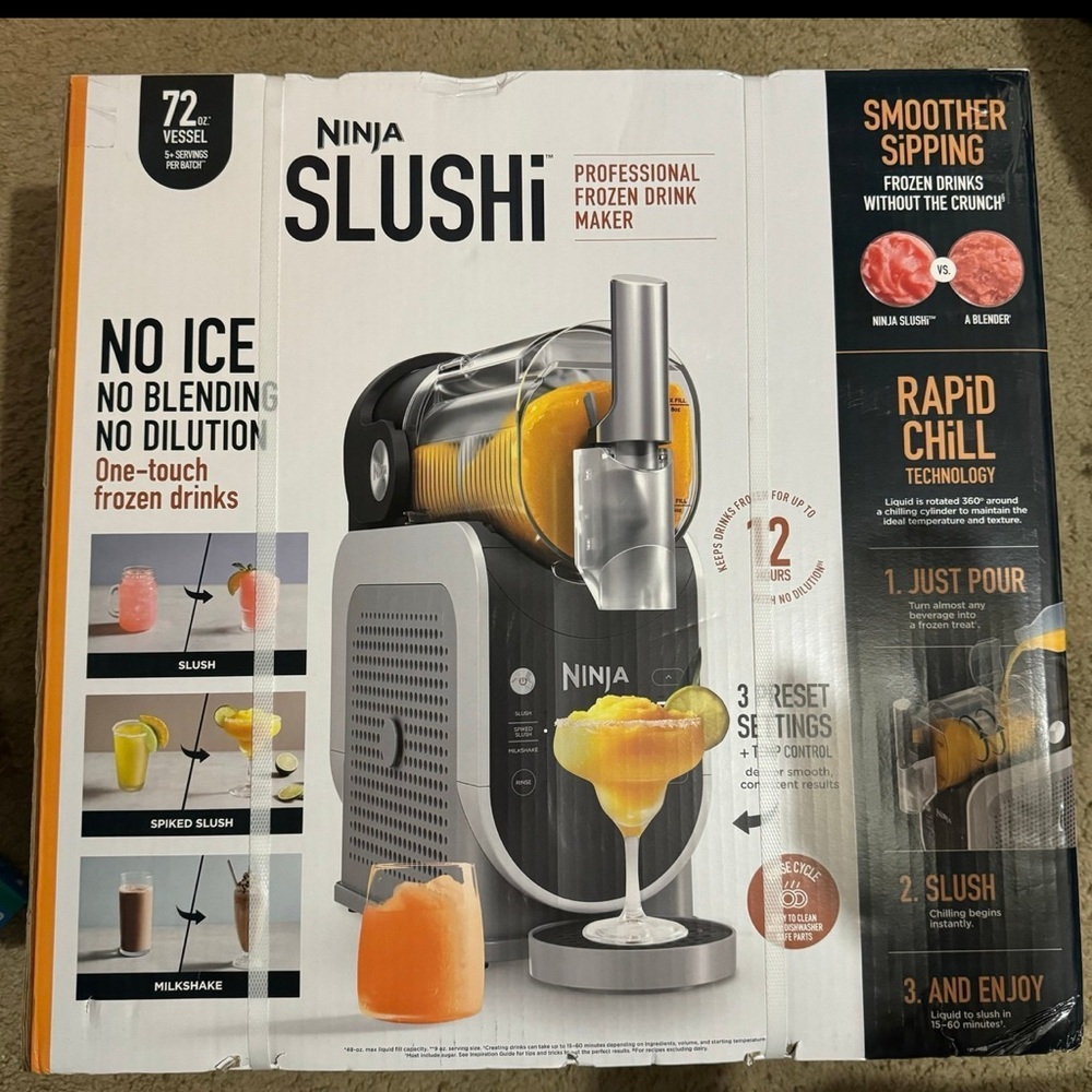 Ninja slushie 3/1 new in box never opened or used